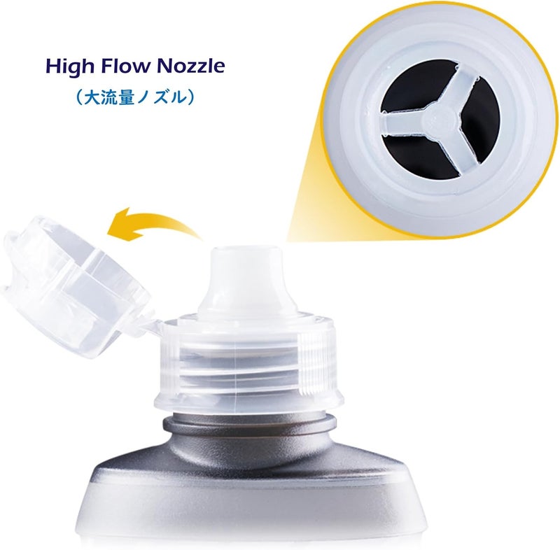 TRIWONDER Water Bottles TPU Soft Flasks Collapsible Running Flasks for Hydration Pack Backpack Hiking Cycling (170ml/5.75oz - Pack of 2) - Image 4